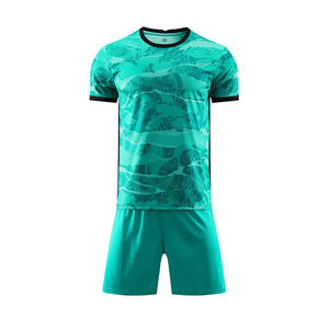 Men's New Design Sportswear Soccer Uniform Set 100% Polyester Fabric Round Neck Sublimation Printed Football Uniform Set - Product Image 2