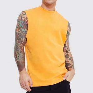 Camiseta Deportiva Ligera de Alta Calidad para Hombre, Chaleco Informal Transpirable de Punto, Spandex/Algodón, Ropa Deportiva de Colores Sólidos de Fábrica - Product Image 6