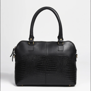 <b>Leather</b> Weekender Duffel <b>Bag</b> Unisex <b>Soft</b> Handle Zipper Closure Travel <b>Bag</b> 36-55L Capacity Durable Polyester Lining - Product Image 1