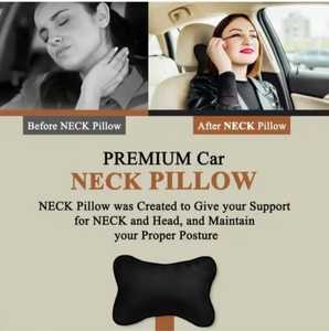 Almohada para reposacabezas de coche de tela de gamuza suave Clase S de alta calidad con espuma viscoelástica, cómoda almohada para el cuello, función lavable - Product Image 4