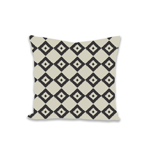 Modern Printed Geometric Pattern 100% Cotton Sustainable Washable Decorative <b>Pillow</b> Cushion Cover Black White - Product Image 5