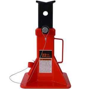 Cavalletto per Auto Professionale a Perno da 22 Tonnellate (44.000 Libbre) con Blocco, Rosso, 1 Paio - Product Image 3