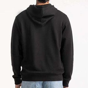 Sudadera con Capucha para Hombre, 100% Algodón, Corte Holgado, Estilo Pullover, Gruesa, para Invierno, Diseño Liso - Product Image 2