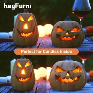 1 confezione di Gas di zucca legna in ceramica fuoco Lgs Ventless sfiato libera Gel propano etanolo elettrico all'aperto forniture per le vacanze di Halloween - Product Image 6