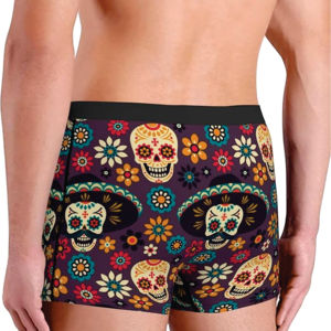 Custom Printed Mens <b>Boxer</b> Briefs Sublimation Sports Underwear Breathable Stretch Fabric Elastic Waist Manufacturer Supplier Bulk - Product Image 2
