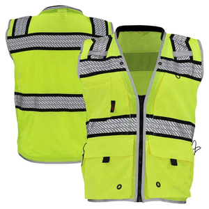 Chaleco Reflectante de Alta Visibilidad OEM, Ropa de Trabajo de Seguridad para Seguridad Vial y Uso Industrial, Logotipo Personalizado Disponible - Product Image 1