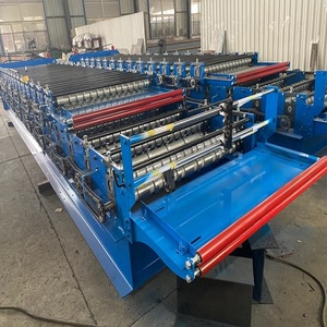 Machine de formage de tôles de toiture Q en tuiles émaillées haute performance 800, avec boîte de vitesses, moteur, roulement et composants essentiels PLC - Product Image 5