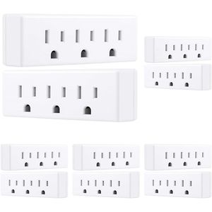 Multipresa a 3 Prese con Messa a Terra, Adattatore a 3 Poli con Prese Multiple per Casa, Ufficio o Necessità in Viaggio - Product Image 2