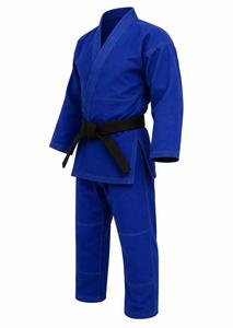 Ensemble de judogi unisexe pour adultes, coupe classique, durable, respirant, léger, en polyester/coton teint uni, vêtements d'arts martiaux, ensemble de taekwondo - Product Image 2