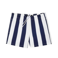 Shorts de bain décontractés pour hommes, tendance 2026, bleu marine et blanc, séchage rapide, écologiques, taille élastique, en polyester tissé