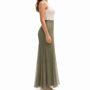 Falda Maxi Larga hasta el Tobillo, de Chifón, Fluida, Transpirable, Estilo Vintage, para Mujer, Elegante y a la Moda para el Verano - Product Image 4