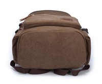 Sac à dos robuste en toile unisexe pour ordinateur portable avec poignée de fermeture à fermoirs |   Sac à dos de voyage décontracté en PU pour étudiants, idéal pour les activités de plein air