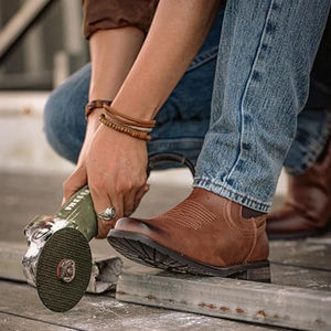 <b>Hot</b> Sale <b>Cowgirl</b> Boots Women Embroidered Round Toe Stacked Heel PU Shoes Calf Trendy Cowboy shoes - Product Image 4