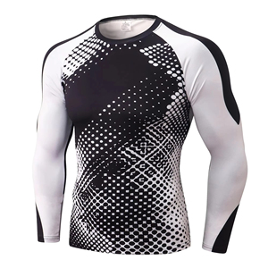 Oem No Gi Fight Ensemble de Rashguards Noirs Compressés pour Hommes, pour Entraînement, Vente en Gros - Product Image 2