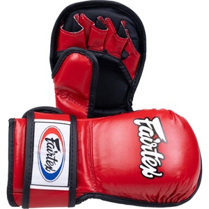 ถุงมือชก MMA Fairtex คุณภาพพรีเมียม สีแดง สำหรับฝึกซ้อมและต่อสู้  รับสกรีนโลโก้ - Product Image 3