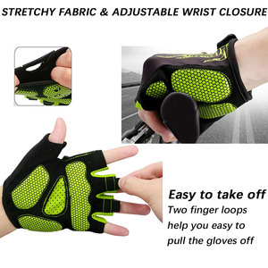 Nouveaux gants de cyclisme et de musculation pour hommes, à la mode, demi-doigts, respirants, en microfibre, couleur et taille personnalisées - Product Image 3