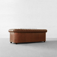 Canapé-lit Chesterfield semi-circulaire contemporain en tissu, trois places, en bois brun, rembourré en mousse, modèle 2026, pour l'exportation mondiale