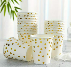 Gobelets à café et à thé en papier blanc jetables à paroi simple pour boissons chaudes et froides de 9 oz, 10 oz, 12 oz, 16 oz, 22 oz - Product Image 2