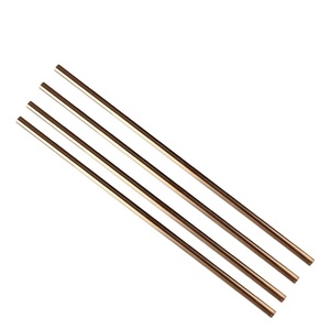 Solid Copper Drink Tubes Reusable <b>Metal</b> Sipping <b>Straws</b> Perfect for Smoothies Fresh Juice Iced Tea and Chilled Beverage Enjoyment - Product Image 3