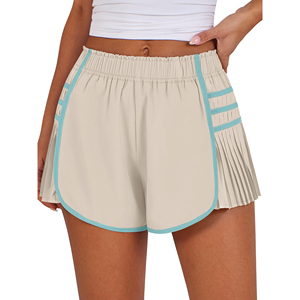 Shorts pour femmes en coton 100% à la mode, design tendance, décontractés pour l'été, taille haute élastique, streetwear - Product Image 6