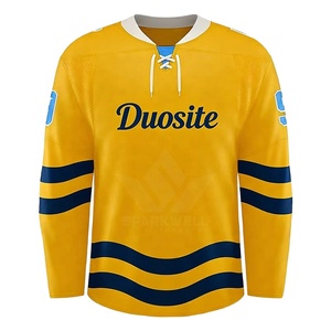 Custom Men's Ice Hockey Jersey Full Sleeve Sublimated Breathable Polyester Team Apparel Regular Fit All Seasons Front Quick Dry - Product Image 5