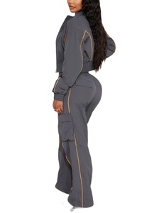 Conjunto Deportivo Cortavientos Personalizado con Nombre y Diseño, Chaqueta y Pantalones para Mujer, Conjunto Cortavientos Resistente al Viento, Ropa Urbana de Alta Calidad 2026 - Product Image 6