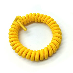 Lacets de chaussures bouclés élastiques colorés sans attache en spirale vente en gros sur mesure - Product Image 2