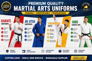 Kimono de Taekwondo et de Karaté 2026 Léger 100% Coton Respirant Confortable pour l'Entraînement aux Arts Martiaux avec Impression de Logo Personnalisé - Product Image 6