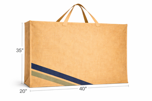 Bolsa de Yute Natural Extra Grande con Estampado a Rayas, Ecológica, Reutilizable, para Compras, Bolsa de Yute Resistente - Product Image 3