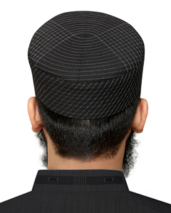 Custom Logo Isbagh Kufi Muslim <b>Cap</b> Prayer Hat Polyester Cotton Wholesale <b>Men</b>’s Islamic Headwear New Design - Product Image 3