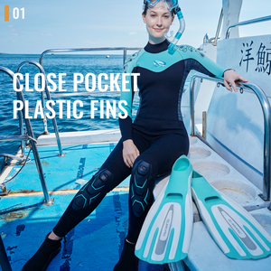 Palmes de plongée courtes en caoutchouc silicone pour adultes, palmes de natation pleine paume pour la plongée libre, personnalisables OEM/ODM AROPEC - Product Image 2