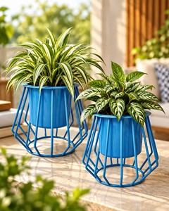 Macetas Decorativas de Hierro para Jardín con Acabado de Recubrimiento en Polvo, Ecológicas y Duraderas para un Atractivo Instantáneo - Product Image 4