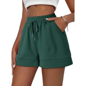 Short de survêtement taille haute pour femme cordon de serrage taille décontracté été athlétique salon Shorts de course poches Shorts chauds confortables - Product Image 4