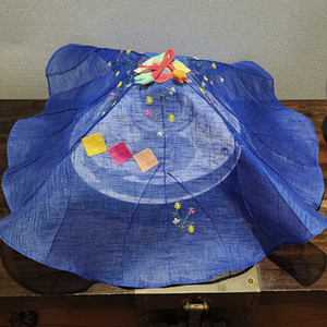 [Goyu] Korean Lotus-Inspired <b>Table</b> Topper Embroidered Decorative <b>Dining</b> <b>Table</b> <b>Cover</b> Reusable Home Decor Wedding Party Gift - Product Image 4