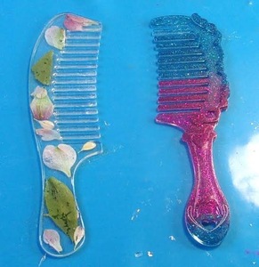 Peine de Resina Profesional para Barbería, Estilo Salón, Ecológico, Decoración DIY, Alta Calidad, Forma Personalizada ILAHI, Arte Folclórico - Product Image 5