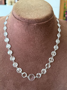 Collier en diamant de laboratoire percé, diamant taille rose E-F, collier de graduation en diamant VVS-VS, collier en or 14 carats avec diamant flottant, cadeau pour elle - Product Image 5
