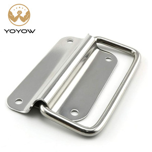 Poignée de meuble en acier inoxydable à quatre trous, type anneau, durable pour cuisine, bagages, boîte à outils, usage domestique et mobilier - Product Image 1