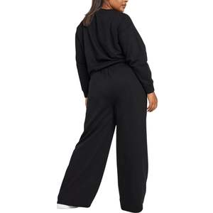 Conjunto de Dos Piezas de Sudadera de Forro Polar para Mujer, Personalizado al por Mayor, con Capucha, para Otoño e Invierno, Fabricante ODM - Product Image 4