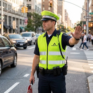 Gilet de sécurité haute visibilité jaune OEM, gilet de travail en maille réfléchissante avec fermeture éclair pour travaux de construction, travaux routiers et sécurité - Product Image 6
