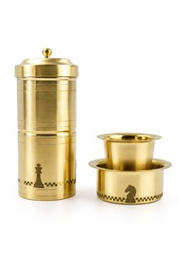 Premium Handmade Brass <b>Coffee</b> Dabara & <b>Filter</b> Set with Elegant Gift Box – South Indian <b>Coffee</b> Brewing & Serving Combo - Product Image 5