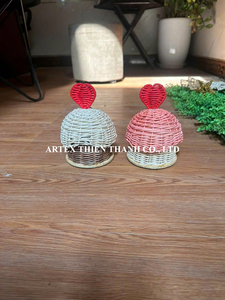 Cesta de mimbre Gergean premium para cupcakes con tapa, caja de regalo hecha a mano, cesta de dulces para Ramadán y Eid - Product Image 4