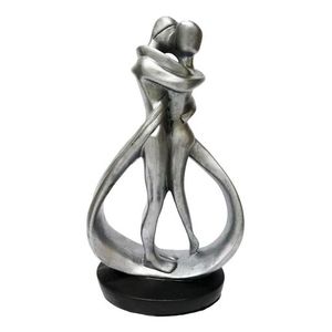 Escultura de aluminio fundido hecha a mano diseñada como un elegante elemento decorativo para espacios de vida contemporáneos. - Product Image 5