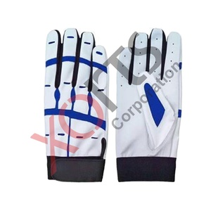 Guantes de Bateo de Béisbol Profesionales, Ambidiestros, Acolchados, de Cuero, Colores y Diseños Personalizables Disponibles, para Entrenamiento - Product Image 5