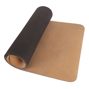 Estera de yoga TPE con superficie de corcho, respetuosa con el medio ambiente, OEM ODM y proveedor mayorista, no tóxico, inodoro, antideslizante, fácil de limpiar - Product Image 4