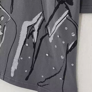 เสื้อยืดพิมพ์ลายผู้ชายสไตล์คนเมือง ออกแบบกราฟิกได้ตามต้องการ แห้งเร็ว ระบายอากาศดี รับผลิตตามสั่ง ขายส่ง เสื้อผ้าทันสมัย - Product Image 2