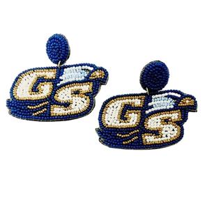 Latest Style GATA Rhinestones Glass Beads Custom Letter <b>Name</b> Dangle with Customized Design <b>Earrings</b> for girls - Product Image 6