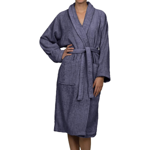 RABUSH SPORTS Men's Winter 100% Cotton Terry Fabric 240g Sleeveless Bath Robes Combo Set with Pockets Soft Machine-Washable - Product Image 4