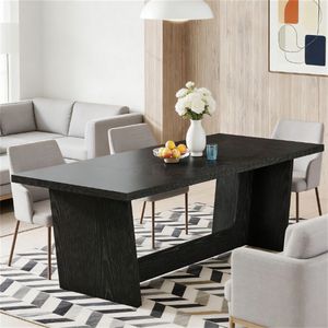 Tavolo da Pranzo in Legno per Cucina, Sala Conferenze e Ufficio - Arredamento Versatile - Product Image 4