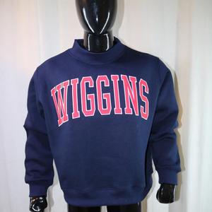 Sweat-shirts WIGGINS à col montant 450 GSM, broderie personnalisée avec nom, coupe ample et oversize, en molleton 100% coton French Terry - Product Image 1