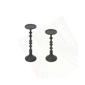 Stainless Steel Taper <b>Candlestick</b> Holder Set Durable Home Decoration - Product Image 2
